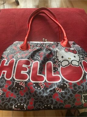 Sanrio Hello Kitty Red and Black Graphic Tote